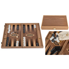 Backgammon en noyer 46cm