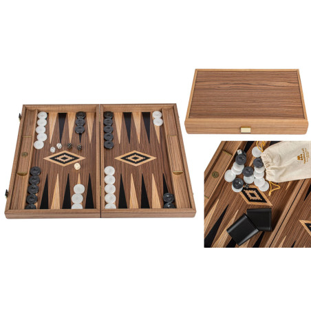 Backgammon en noyer 46cm