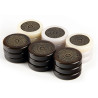 Pions de Backgammon en acrylique gravés