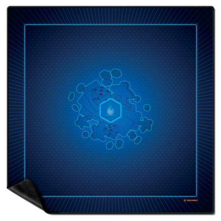 Tapis Universel Bleu (néoprène galonné 92x92cm)