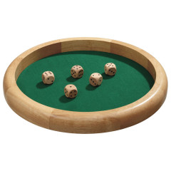 Piste de dés bois 30cm