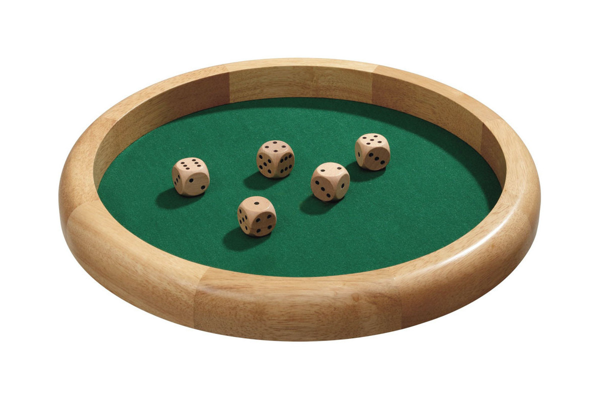 Piste de dés bois 30cm