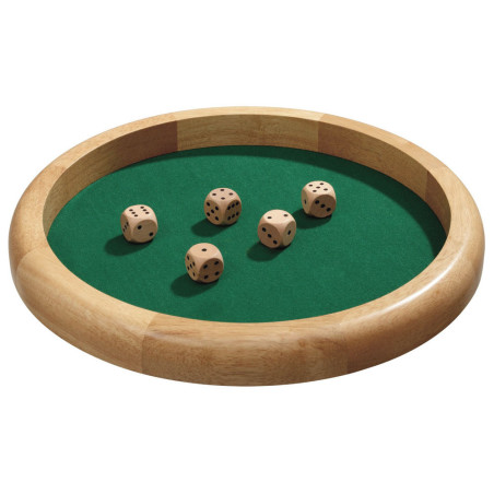 Piste de dés bois 30cm