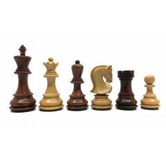 Pièces échecs 76mm (4) DELUXE buis/Sheesham (boîte bois)