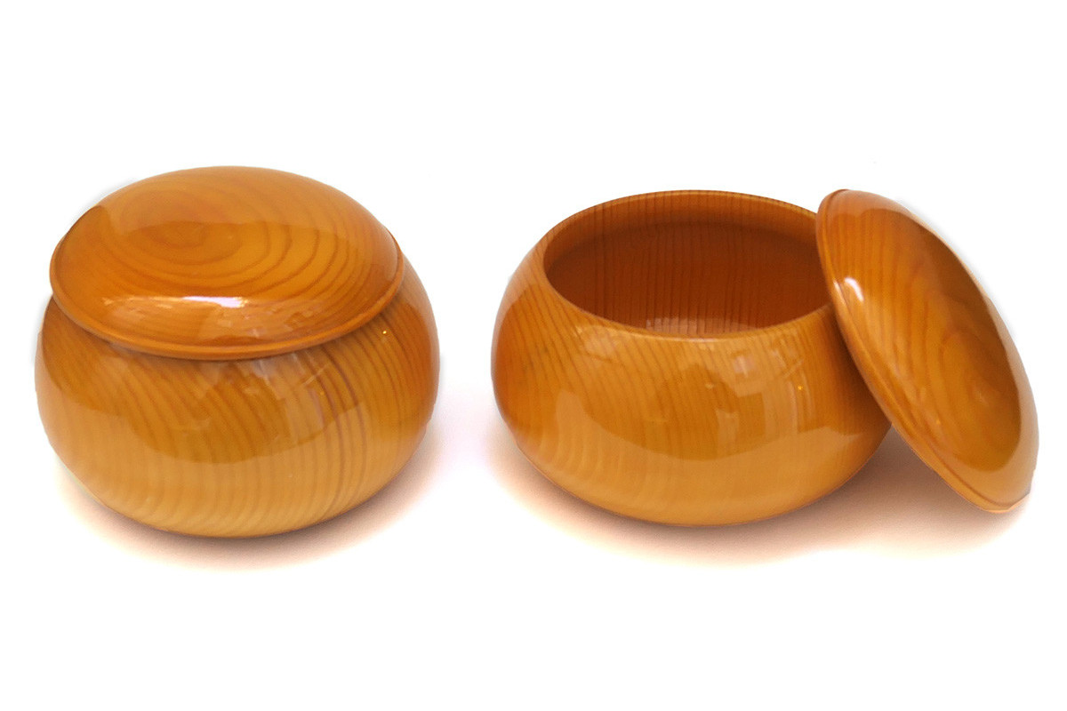 Bols de go traditionnels shinKaya (torreya jaune)