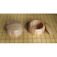 Paire de petits bols bambou pour goban 9x9