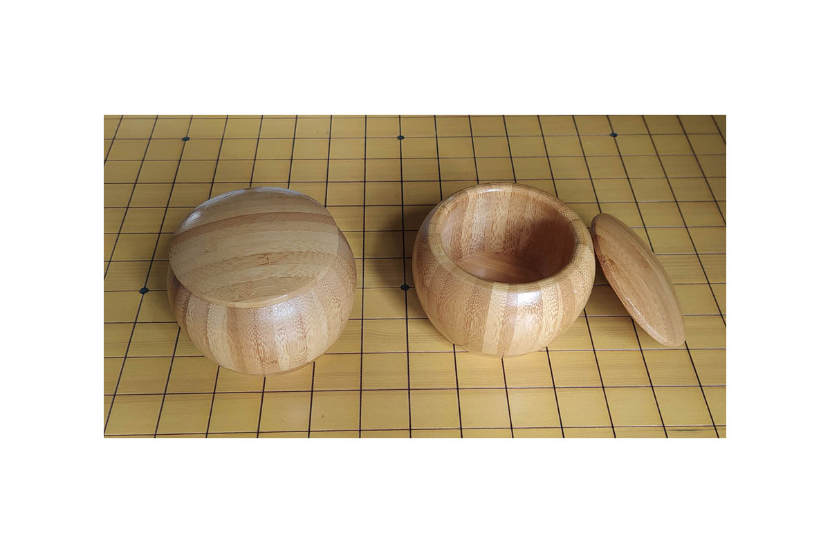 Paire de petits bols bambou pour goban 9x9