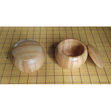 Paire de petits bols bambou pour goban 9x9