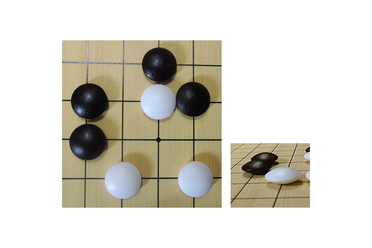 Pierres de Go en plastique 8x21mm