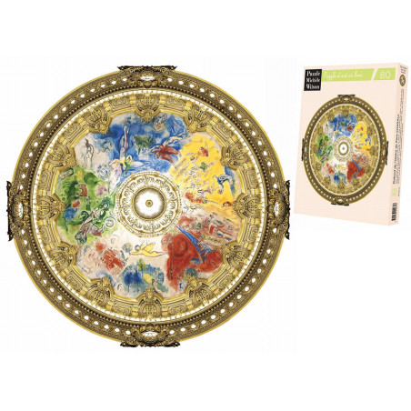 Plafond de L’opéra de paris - Chagal - puzzle Michèle Wilson 80 pièces