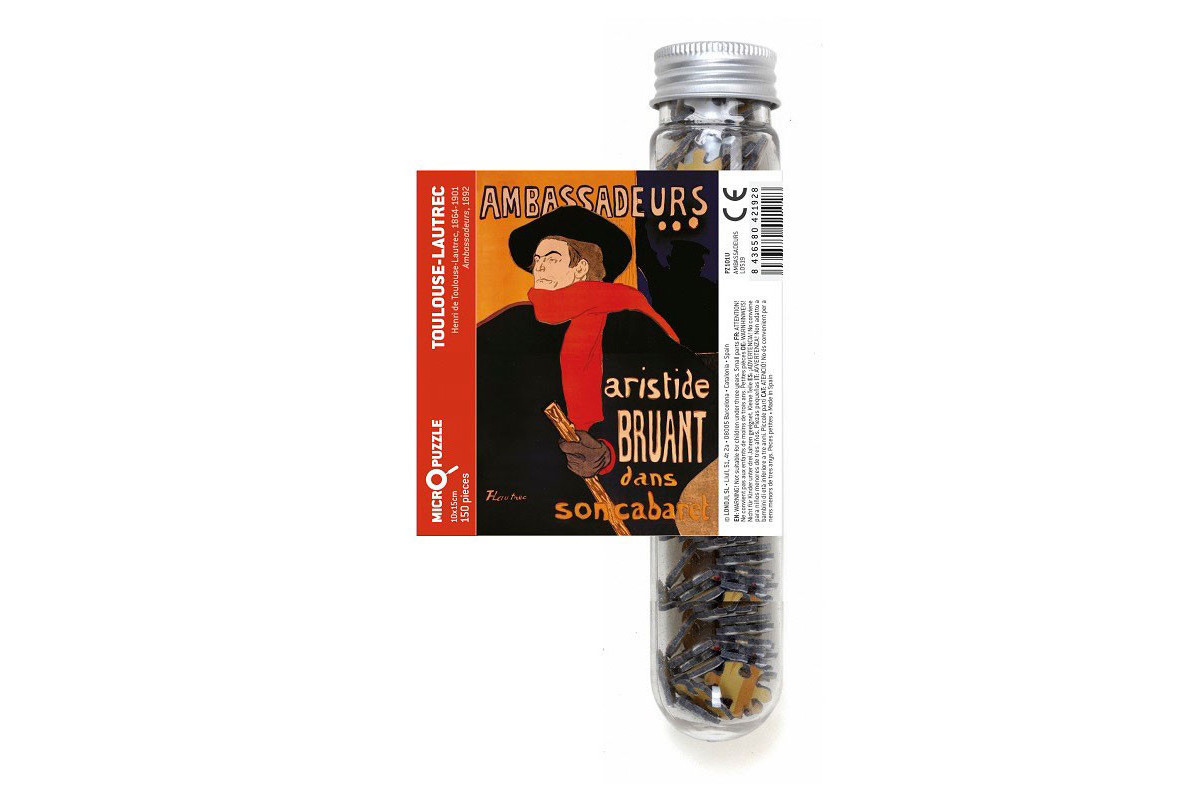 Micropuzzle Ambassadeurs Aristide Bruant - Toulouse Lautrec (2+1)