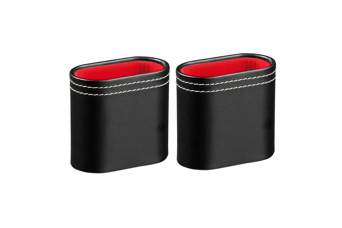 Paire de Gobelets Backgammon simili cuir