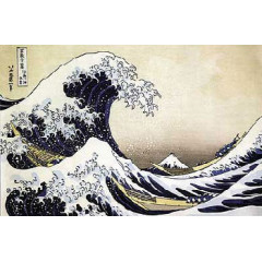 La Vague - Hokusai - puzzle Michèle Wilson 80 pièces