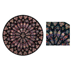 Rosace Notre Dame - XIII siècle - puzzle Michèle Wilson 80 pièces